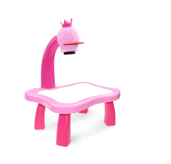 Set Tabla At Performance, de desenat Electrica cu Proiector Holograme, 24 modele figurine, roz